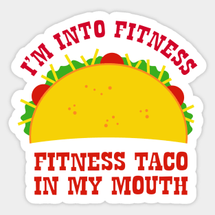 Fitness Taco Sticker